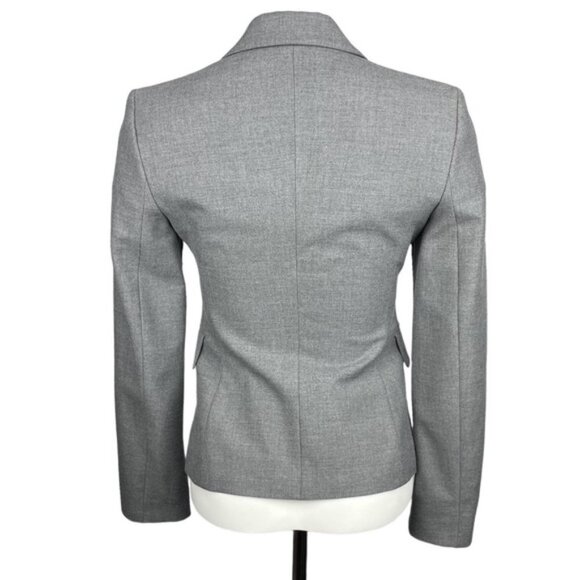 UNITED COLORS OF BENETTON 3 Button Blazer Sz XXS Gray - Picture 3 of 6